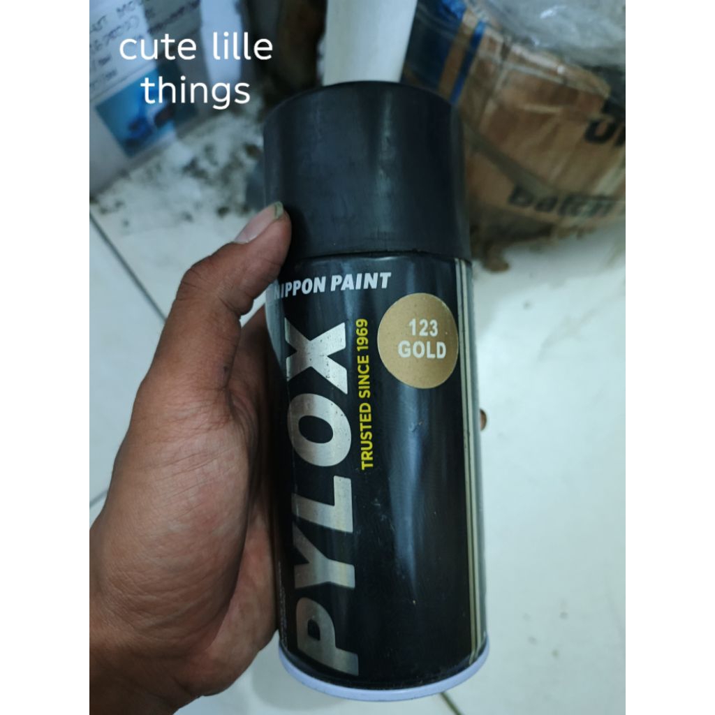 pylox pilox METALLIC COLOURS METALIC COLOURS cat semprot nippon paint type 123 gold emas