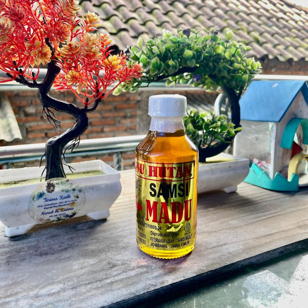 

150 ml Madu Hutan SAMSI Asli - Bahan Alami Original PIRT Halal Botol Kaca