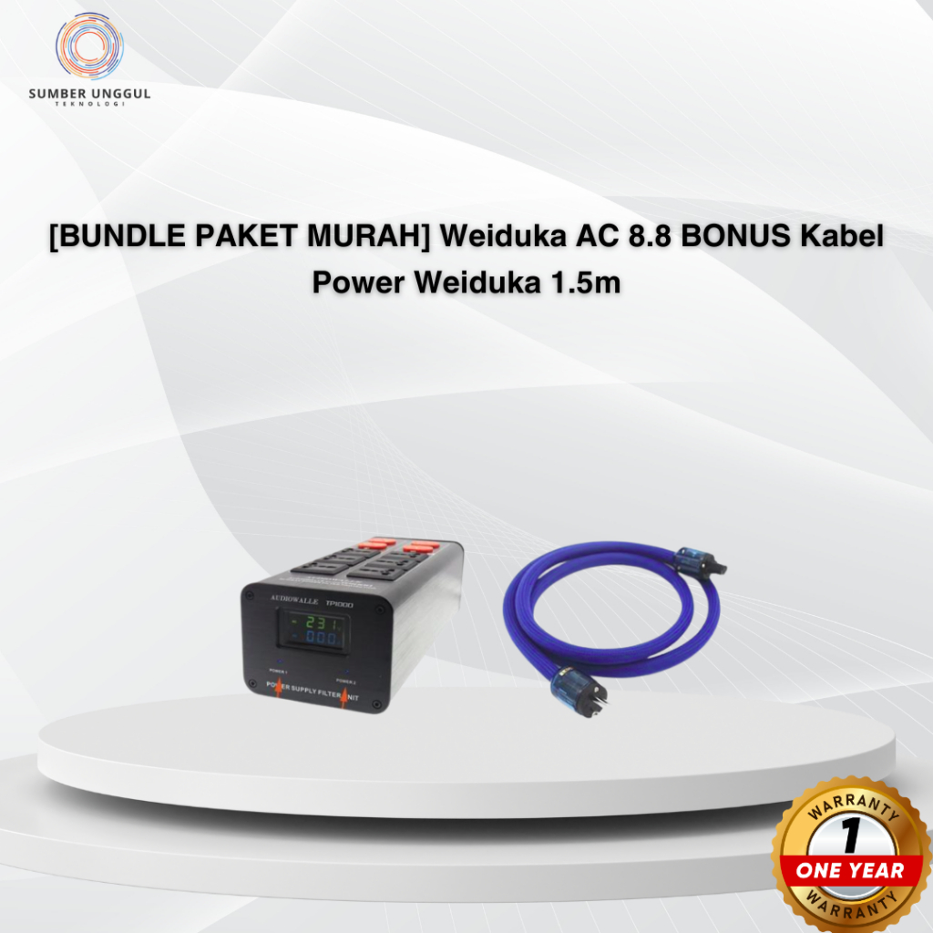 [BUNDLE PAKET MURAH] Weiduka AC 8.8 BONUS Kabel Power Weiduka 1.5m