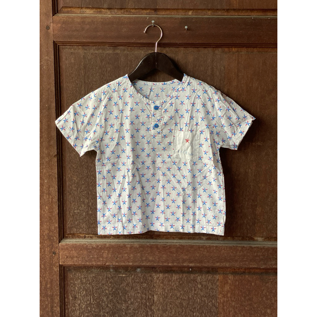 PRELOVED PL baju kemeja blouse anak baby bayi cowok laki branded ELLE size 110