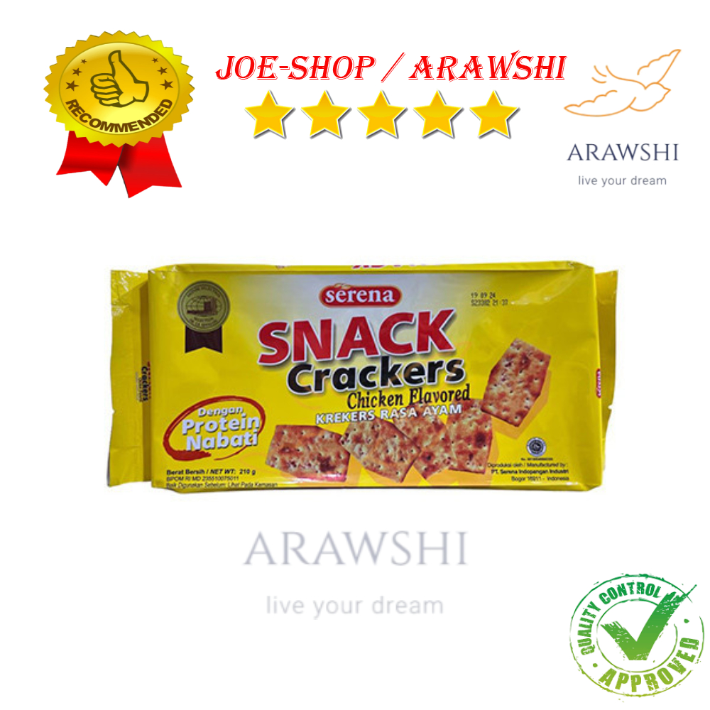 

Serena Snack Crackers Rasa Ayam – Biskuit Gurih & Renyah