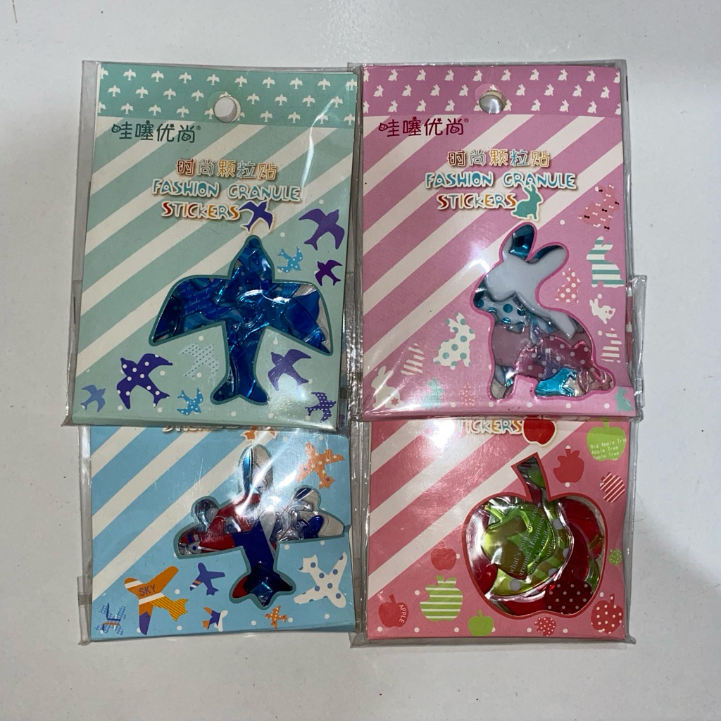 

Stickers fashion timbul hewan buah pesawat (SEALED)