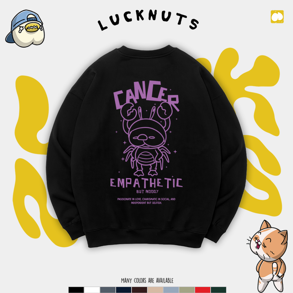 Lucknuts Crewneck CANCER ZODIAC