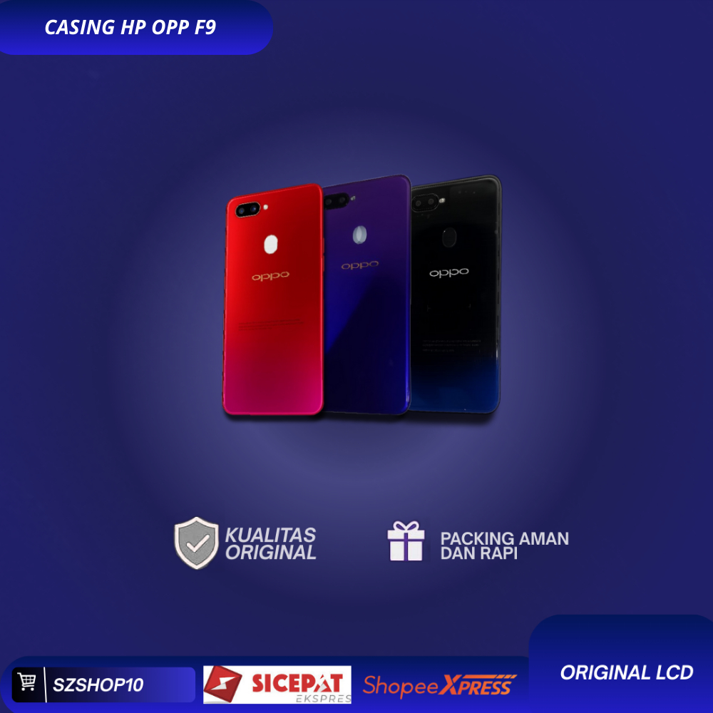 Casing Belakang OPPO F9 | black cover