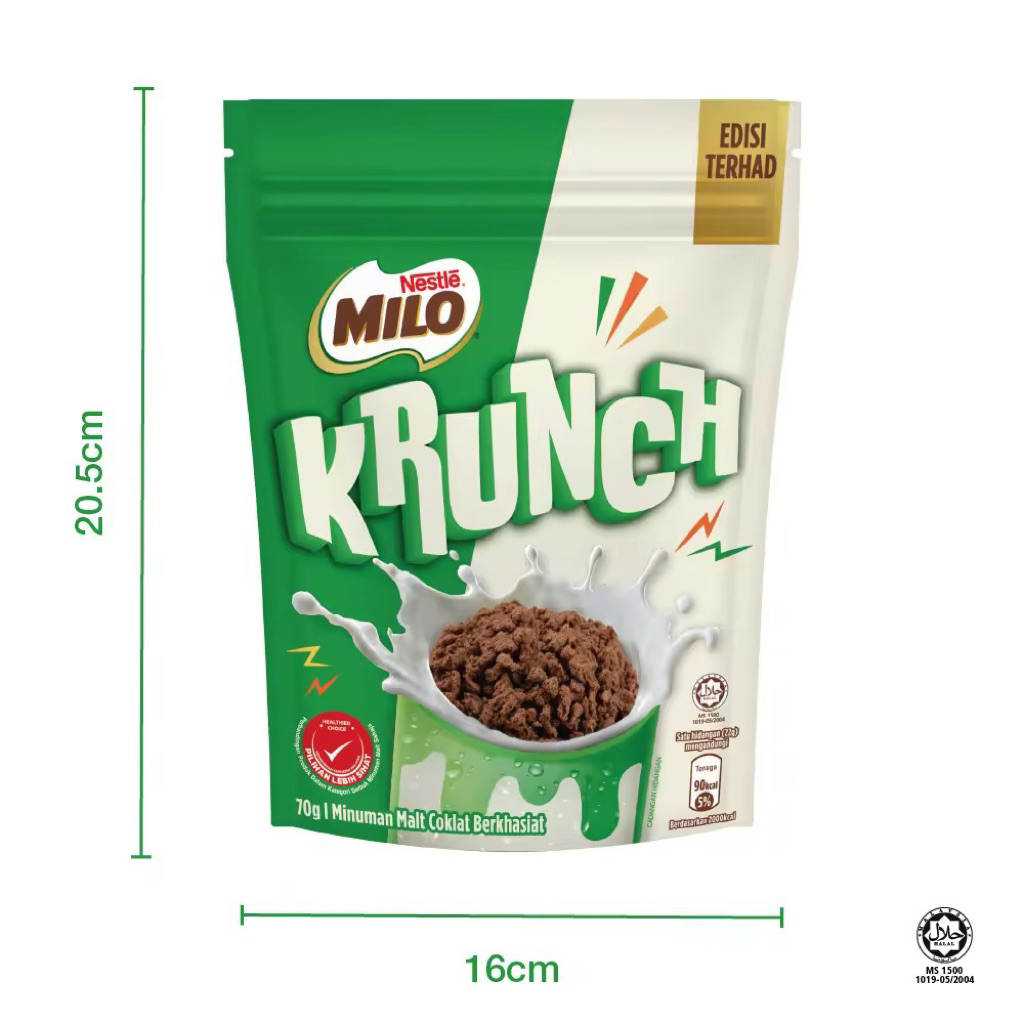 

[PRE ORDER READY 18 September 2025] MILO® KRUNCH size 70gram Dan 150gram