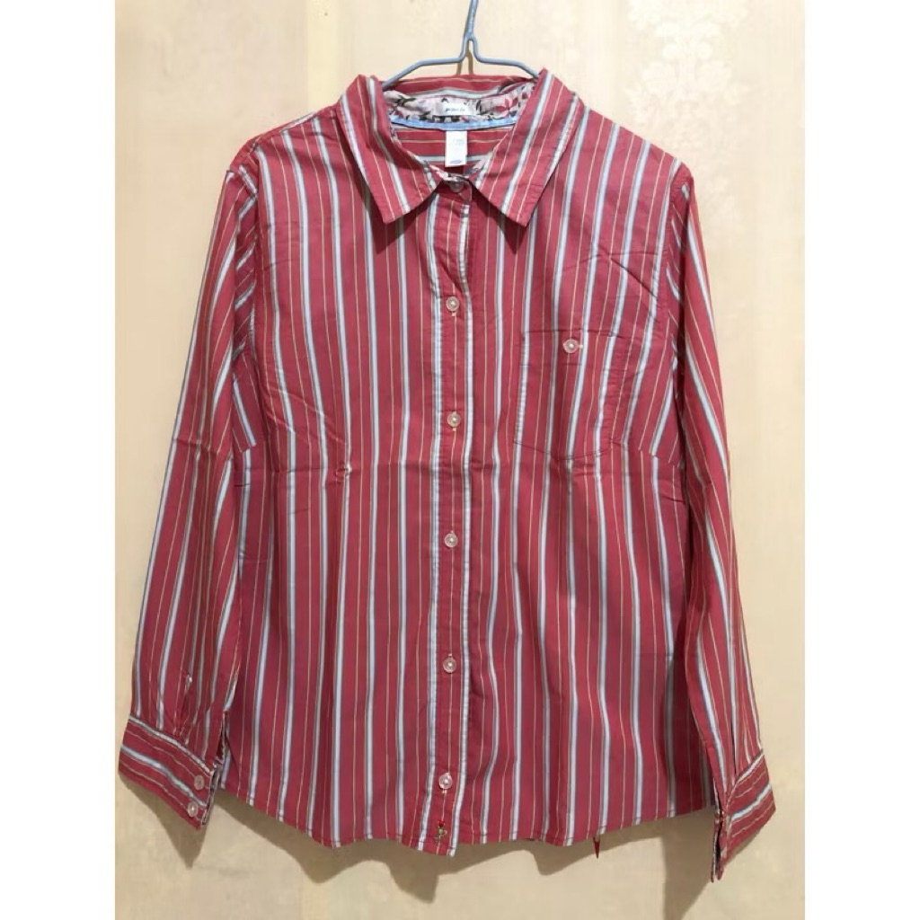 PRELOVED KEMEJA SALUR. Baju/Atasan/Kemeja/Gamis/Croptop Wanita Murah