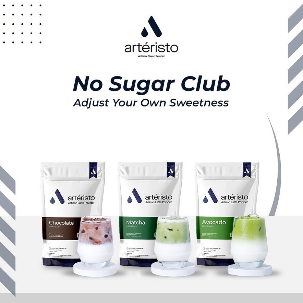 

ARTERISTO 500GR VARIAN BEST SELLER PREMIUM POWDER MATCHA BUTTERSCOTCH TARO REDVELVET MILK CREAM CHEESE MACHIATO CHOCOLATE AVOCADO