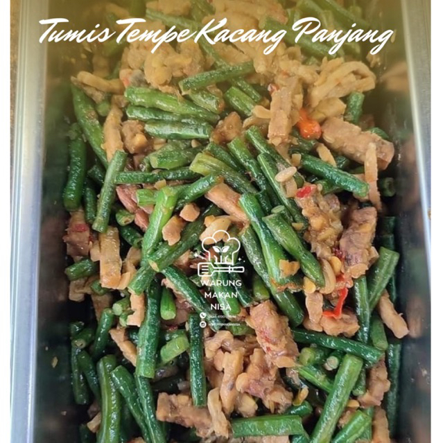 

Tumis Tempe Kacang panjang porsi besar 3x makan/ Masakan homemade praktis sehat