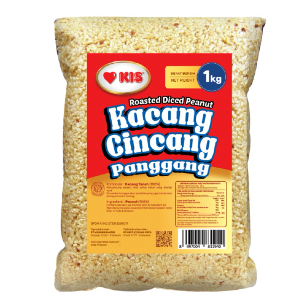 

KIS Kacang Cincang Panggang repack 250gr, 500gr, & 1kg