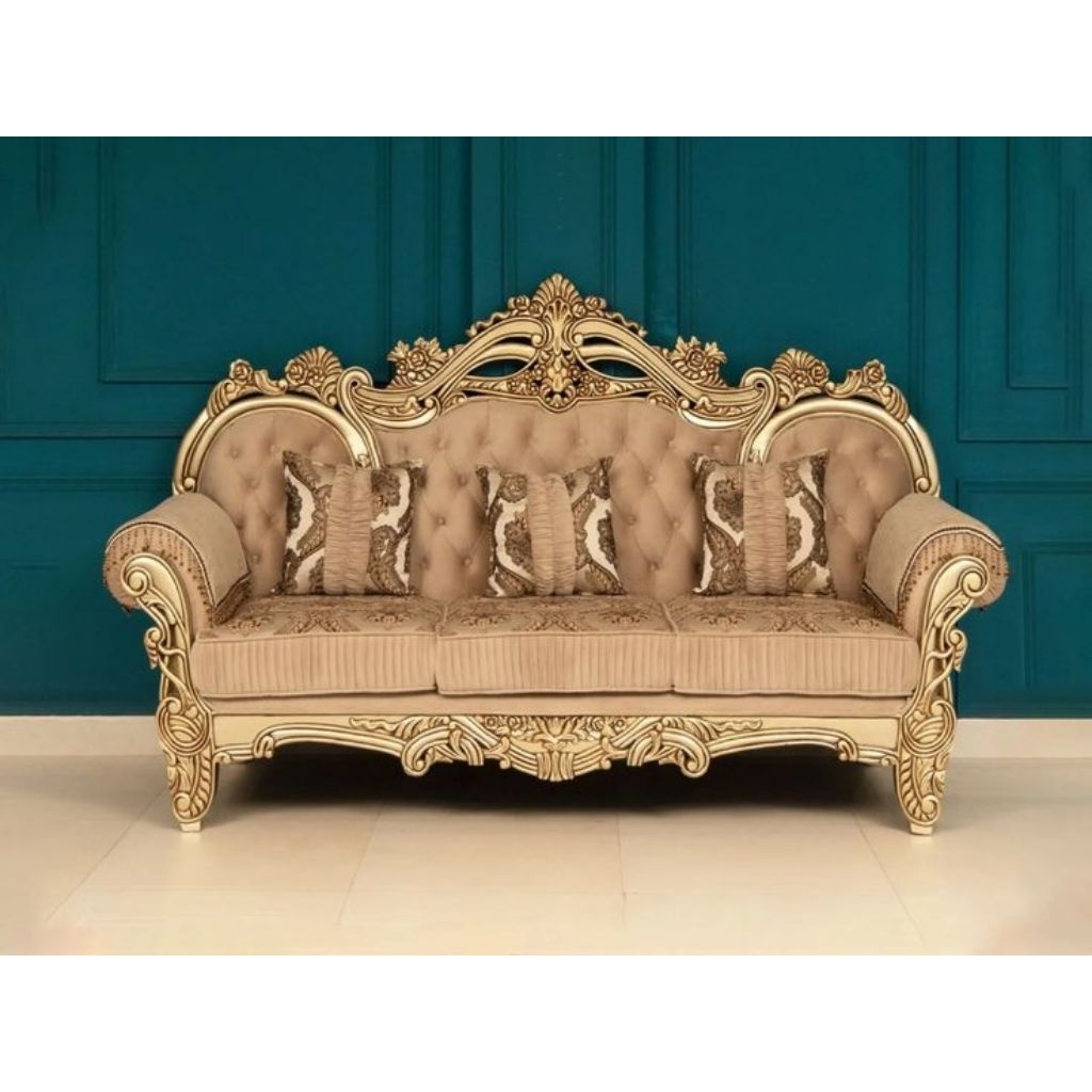 Sofa Ukir Kayu Jati / Kursi Sofa Tamu Kayu Jati Mewah