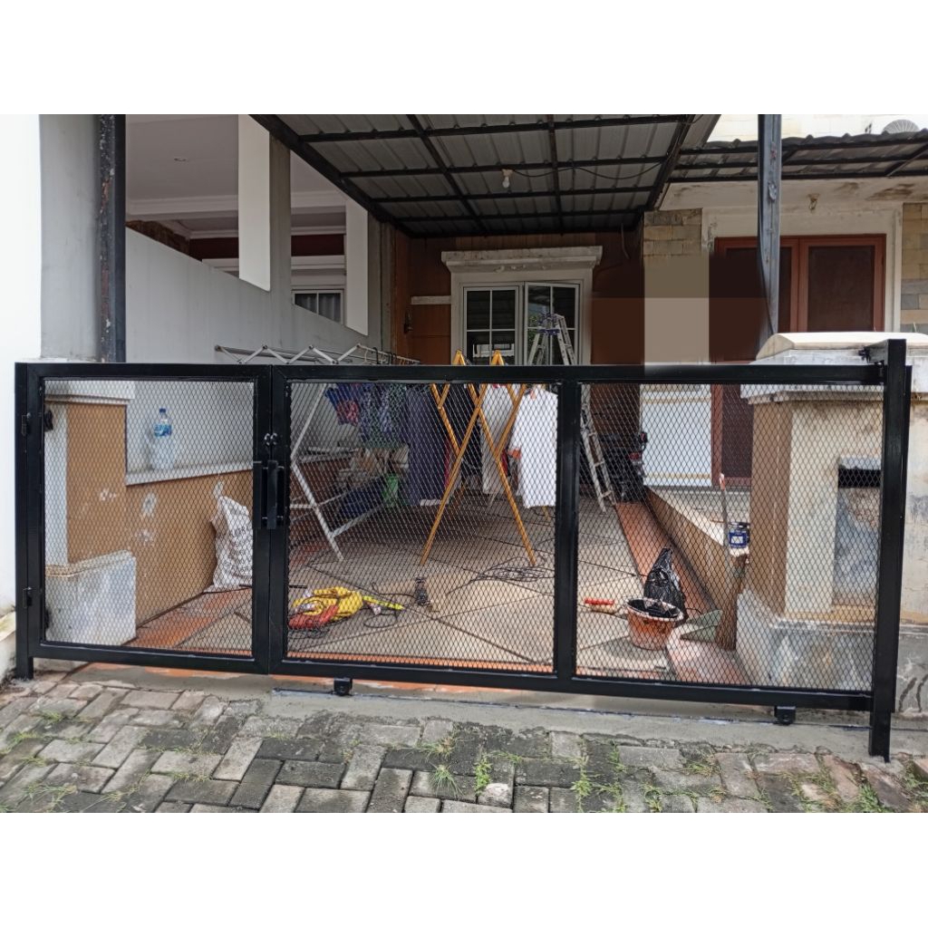 kanopi pake besi  holo 40x60  atap  sepandek