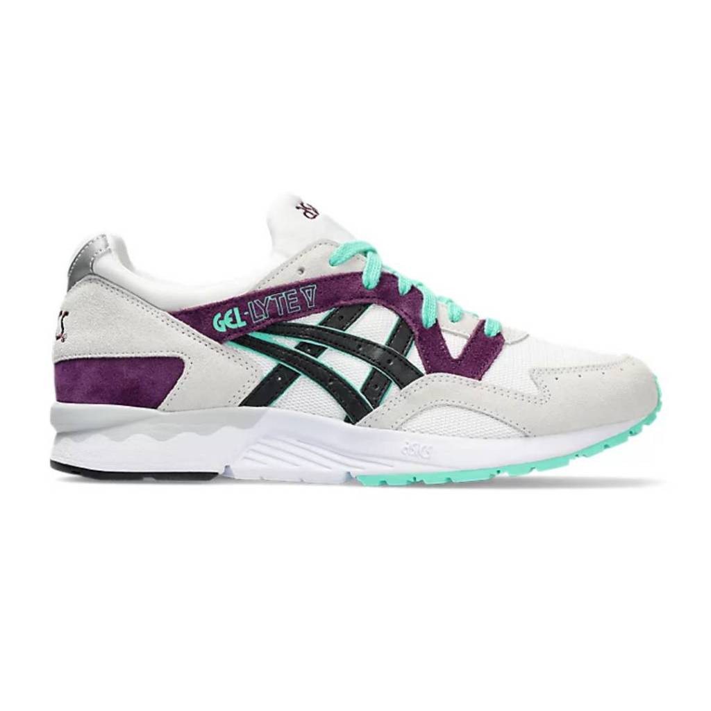 Asics Gel-Lyte V White/Black/Purpel Sneakers Pria ORIGINAL