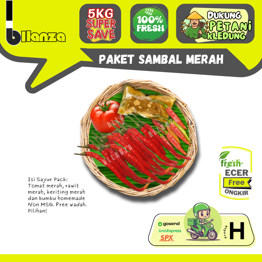 

Bllanzanow | Paket Sambal Merah — Sayur Gunung ECER (H)