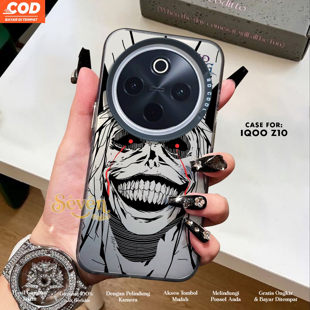 Case IQOO Z10 Casing Premium Matte Hard Casing - Case IMD - Case Hologram Motif STATUE OF GOOD