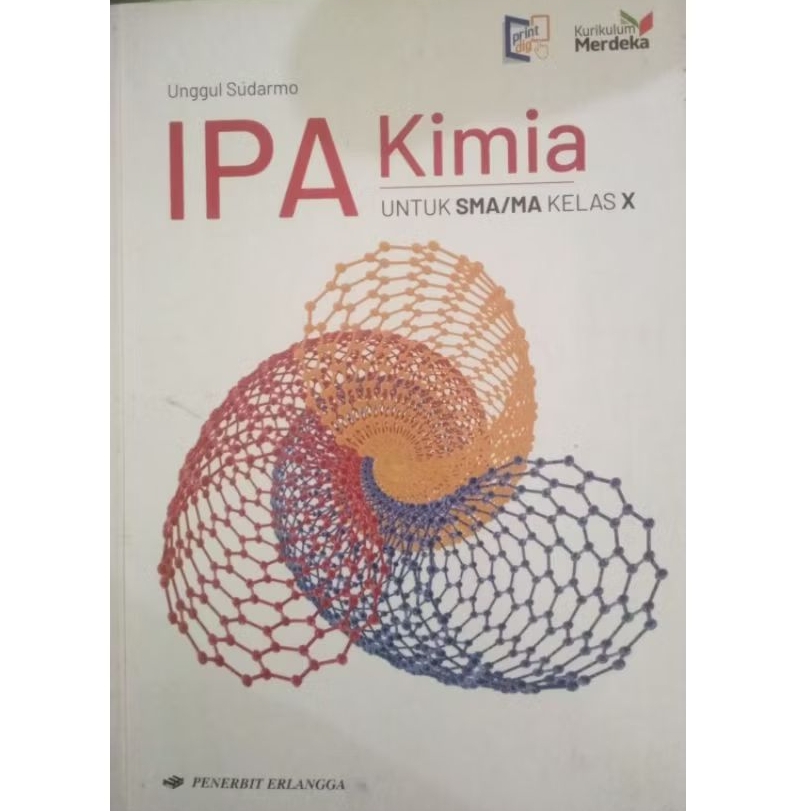 Buku Kimia Kelas 10 Kurikulum Merdeka Erlangga Bekas