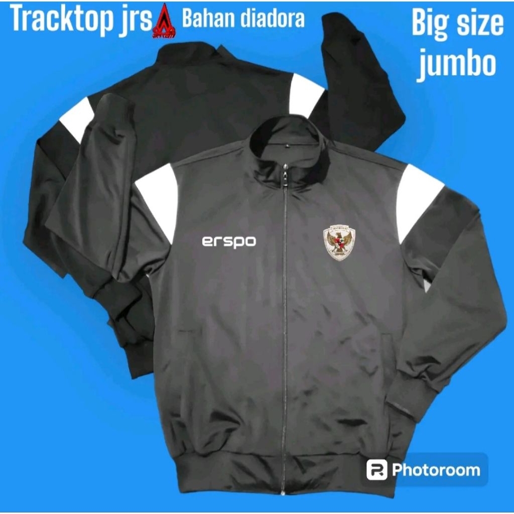 jaket tractop logo timnas espro big saiz jumbo olahrga sport
