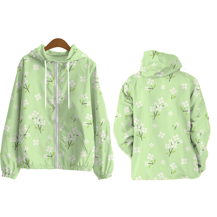 jaket parasut printing motif bunga art2