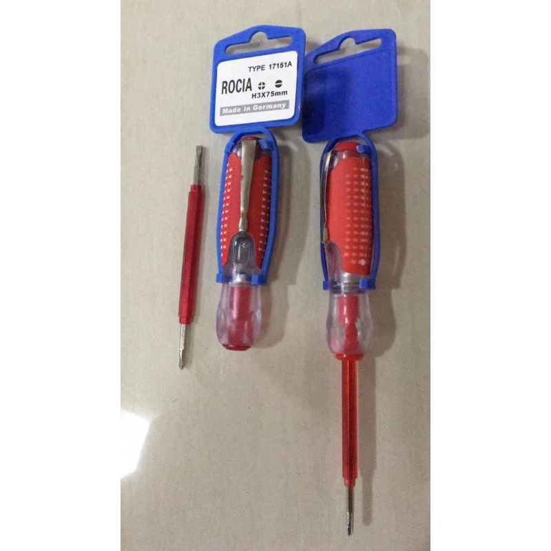 6 IN / ROCIA 886A5 Obeng Tespen Listrik Plus-Minus