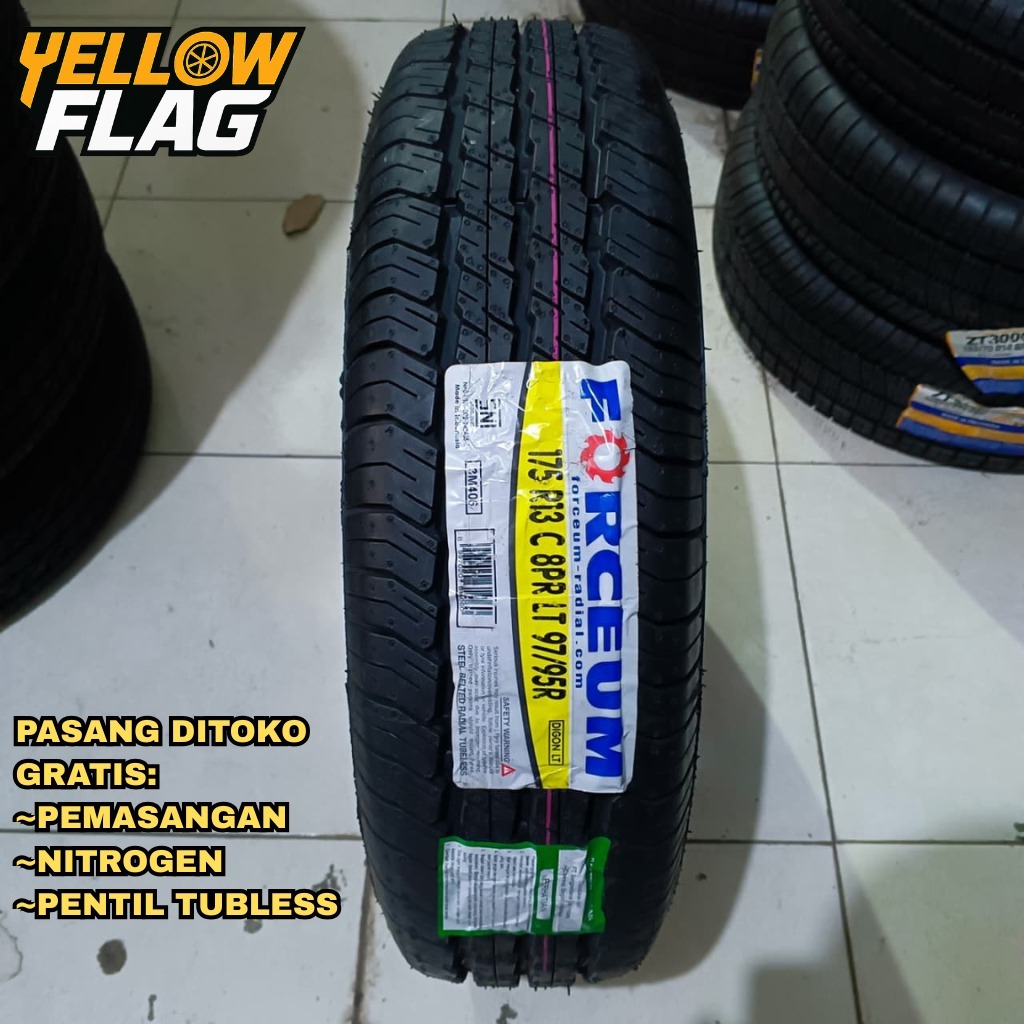 Ban Mobil Khusus Untuk Muatan Ukuran 175/C8 Ring 13 Merk Forceum Digon LT 175 C8 R13 Tubles