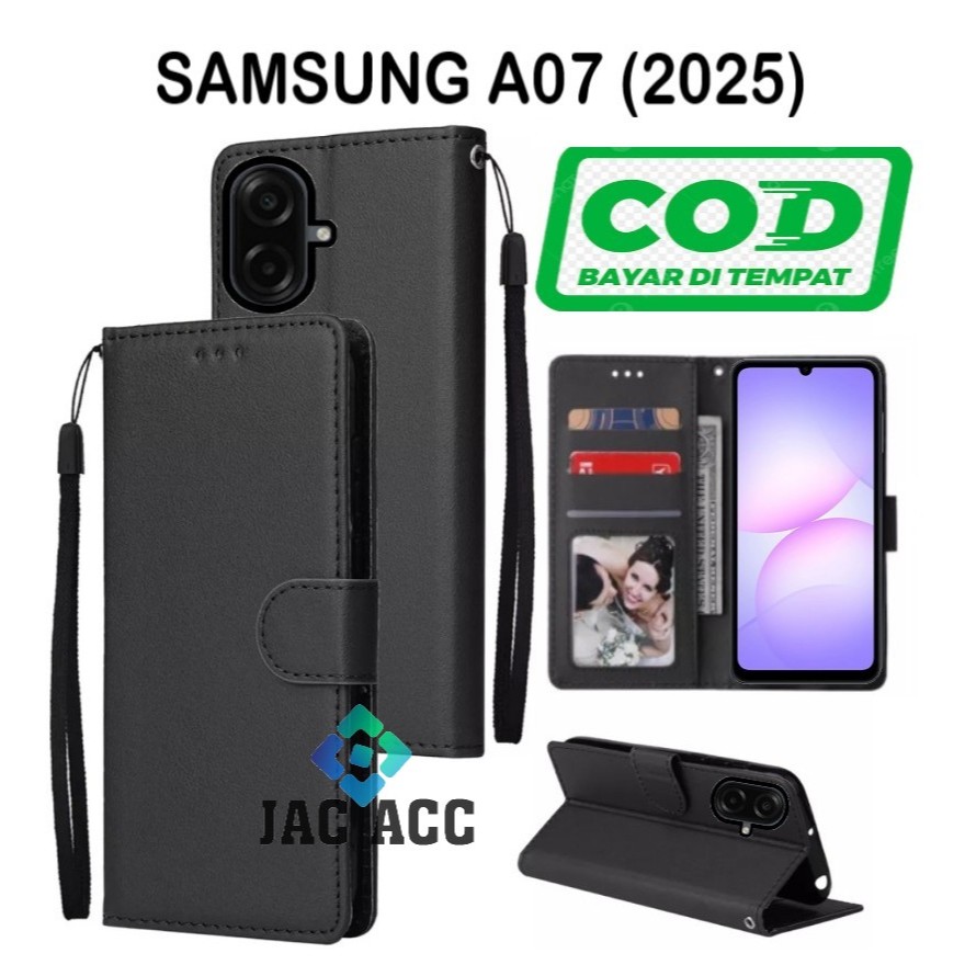 FLIP CASE HP PREMIUM UNTUK SAMSUNG GALAXY A07 (2025) LEATHER FLIP CASE HP PREMIUM UNTUK SAMSUNG A07 