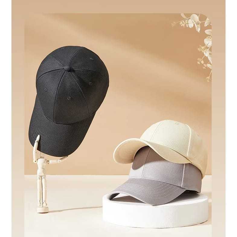 Sileuweu - Baseball Cap Topi Baseball Polos Abu MudaTopi Bisbol Terkeren Quality Fashion Unisex