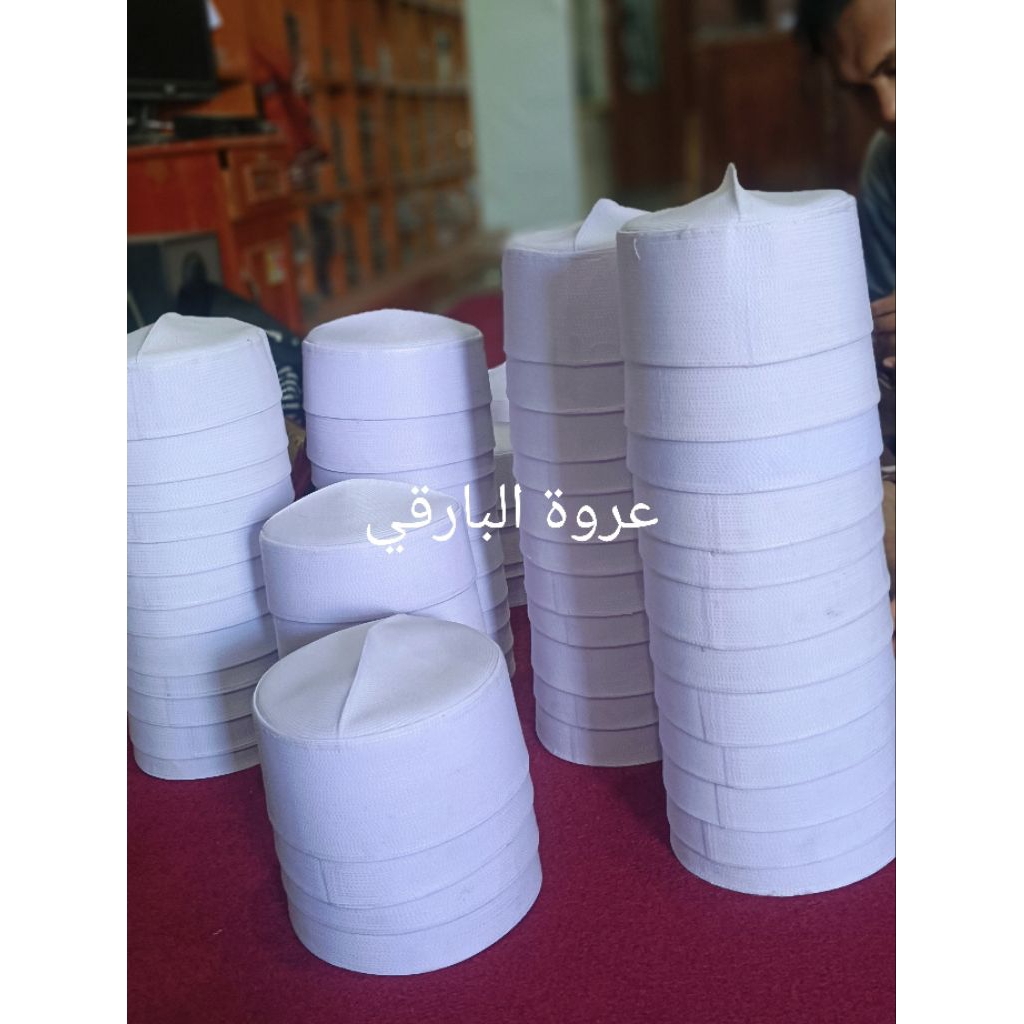 KOPYAH BATOK PUTIH KOPYAH HAJI