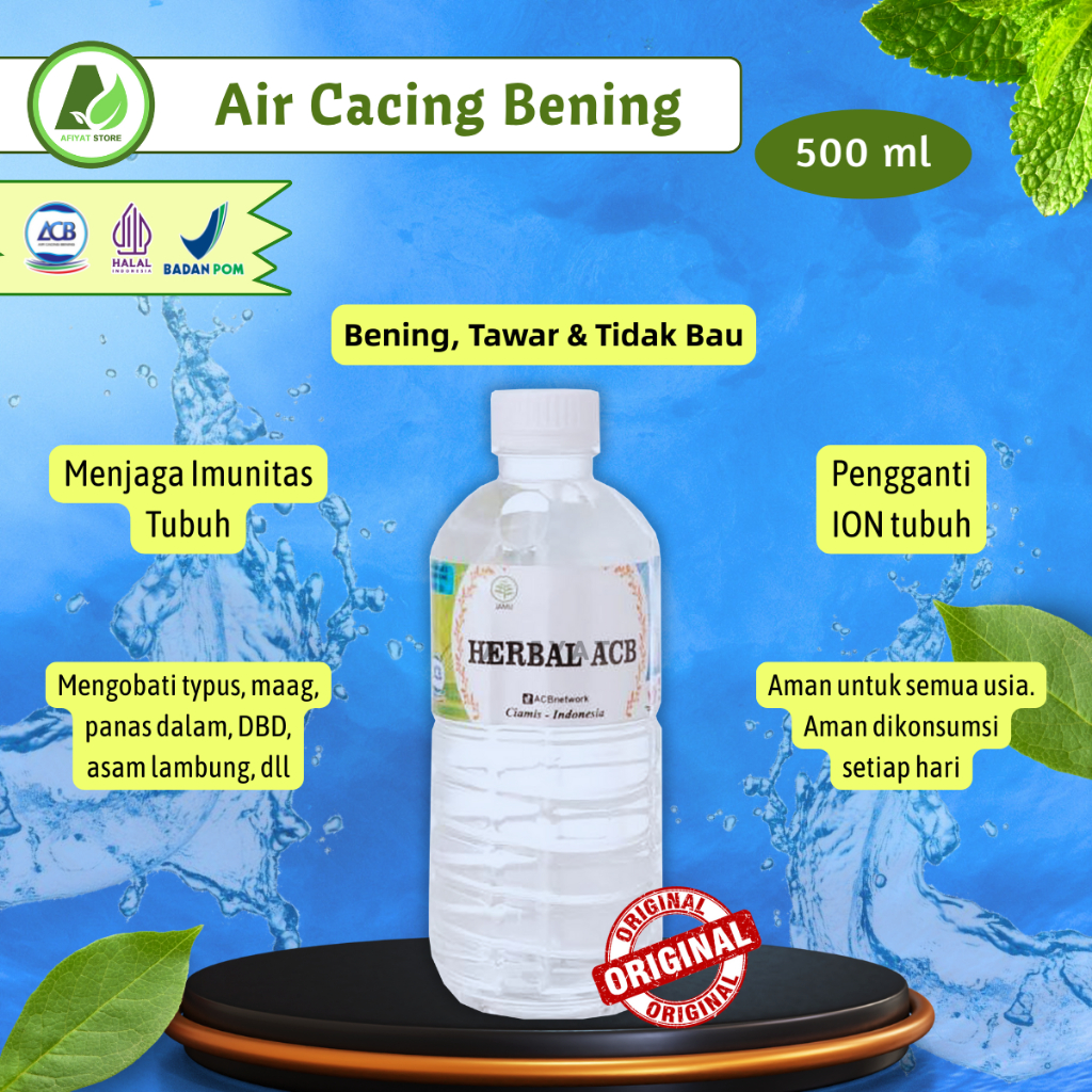

(500ml) Air Caring Bening ACB Herbal Minuman Kesehatan Original Untuk Demam Tipes Diare dll