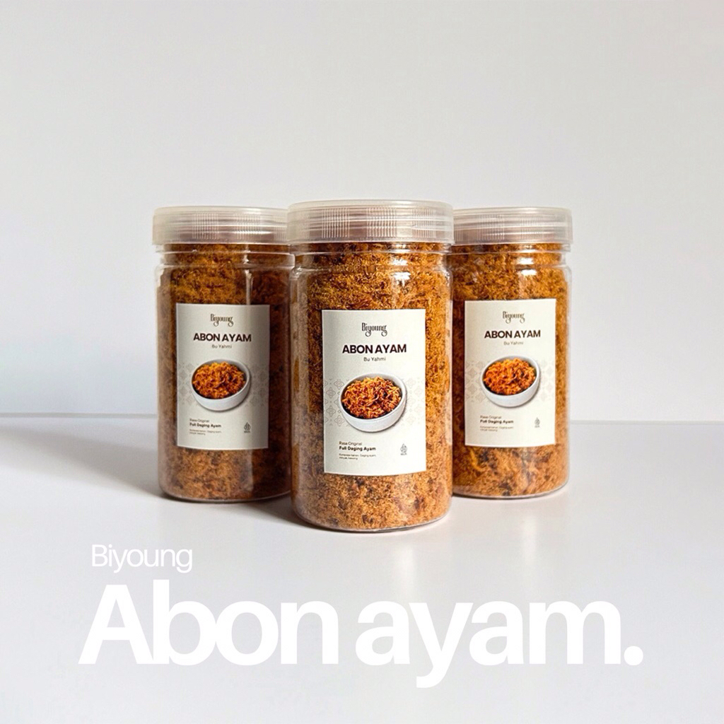 

Abon Ayam Biyoung Premium 125gr - Rasa Original - Kemasan Toples