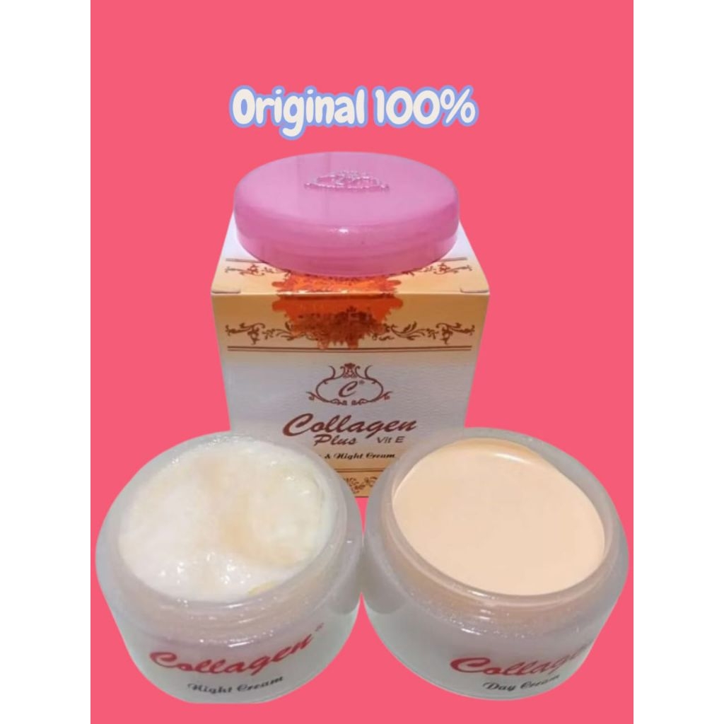 Bedak Collagen Siang Malam Original BPOM