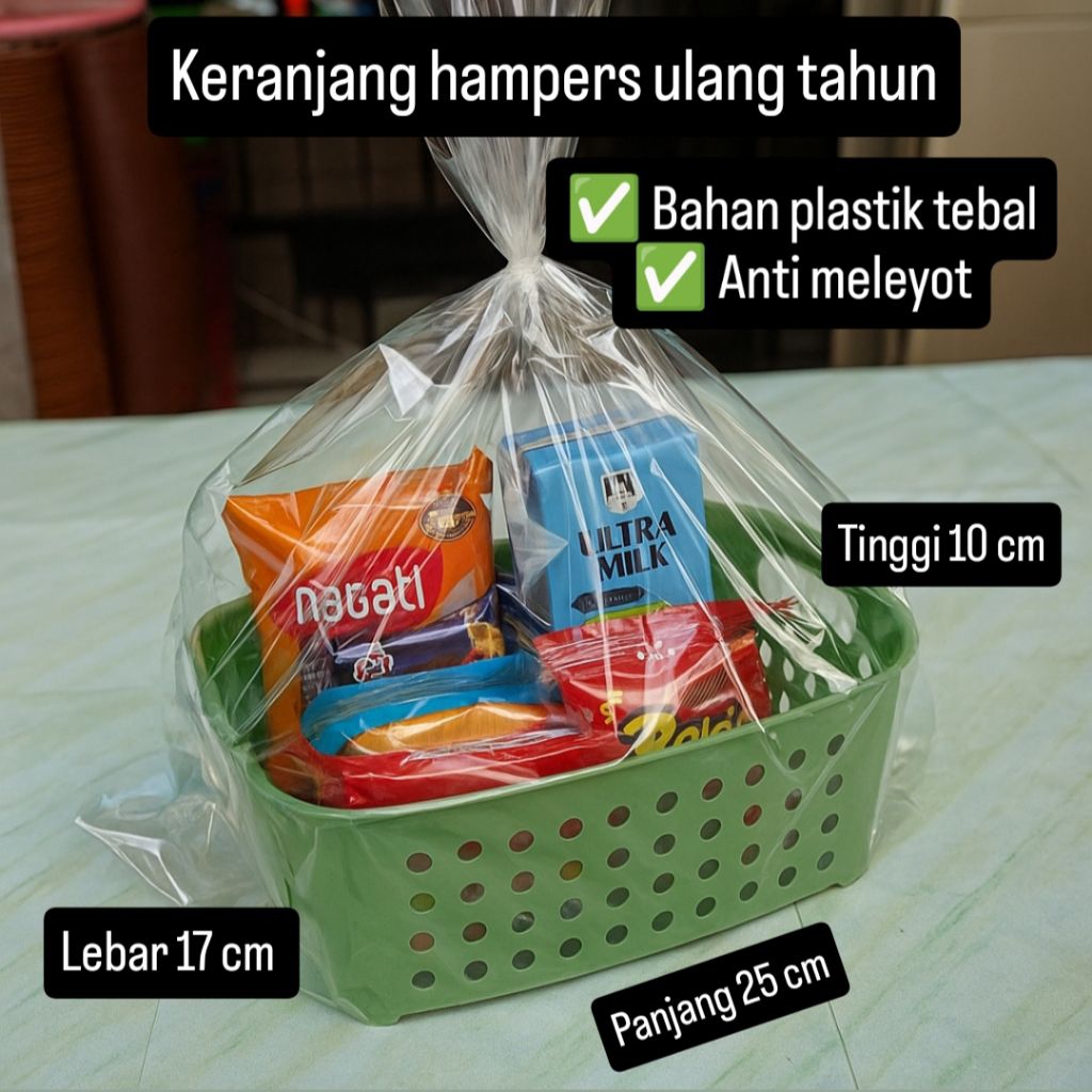 { Dapat 10 Keranjang } Keranjang hampers ulang tahun / jajanan anak / snack ultah / parcel acara / w