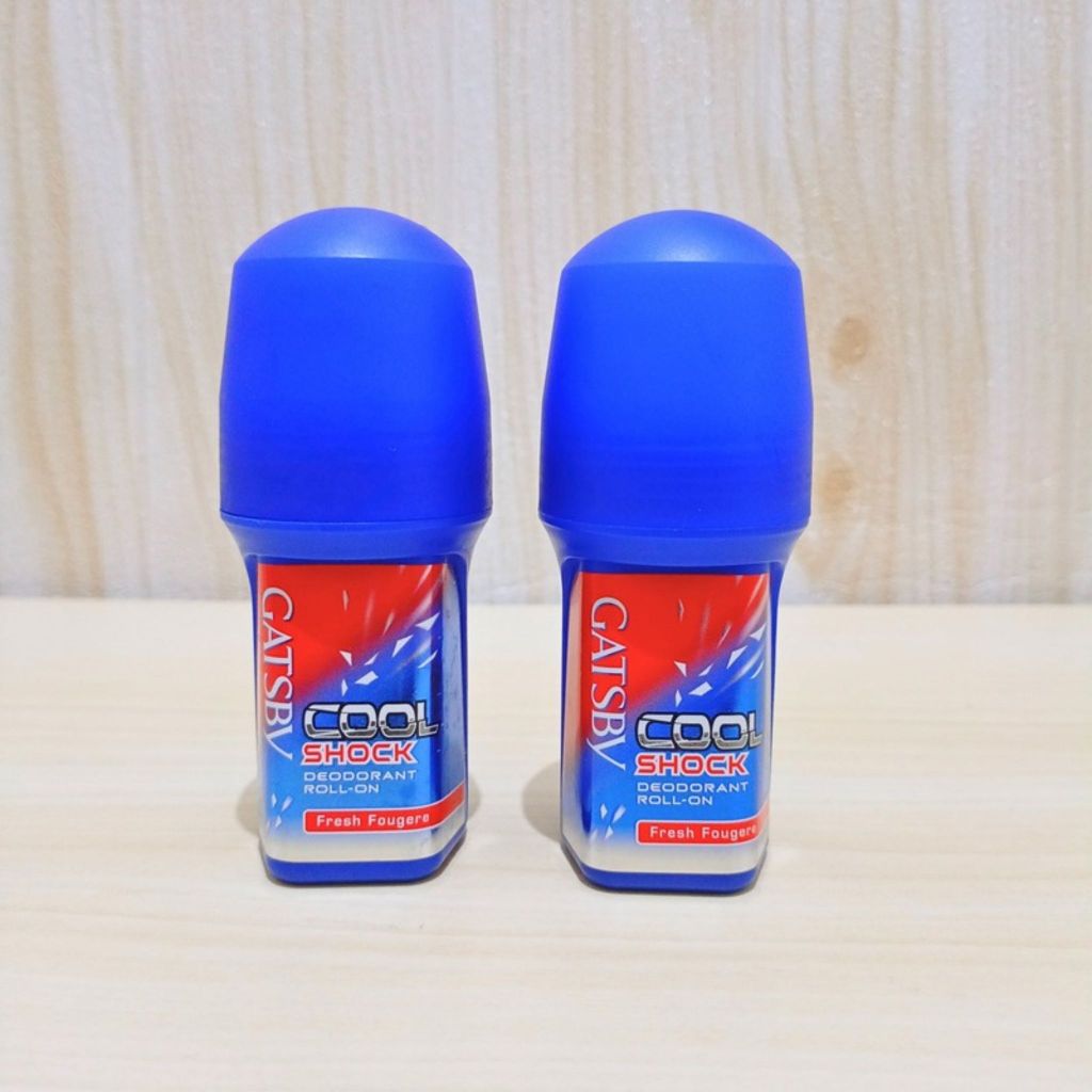 SALE GATSBY ROLL ON Cool Shock 50ml Original Deodorant Pria Anti Bakteri Penghilang Bau Badan | Wang