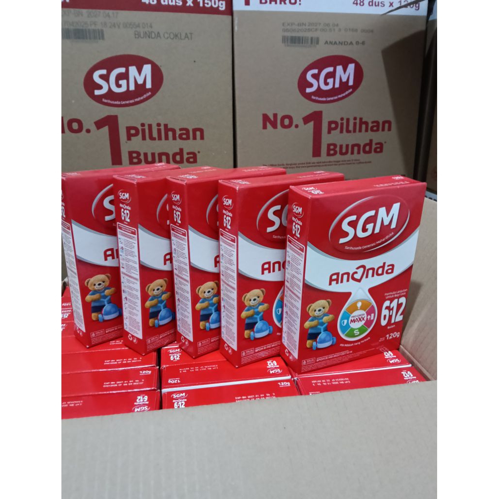 SUSU SGM 5 -10 PCS usia 6-12 bulan 120 gr  gratis bubble wrap kardus