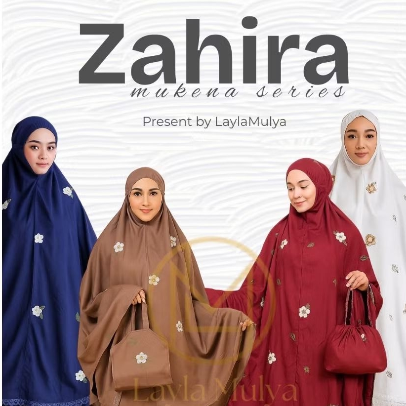 Mukena Rayon Premium Jumbo Bordir Renda – Motif Sakura Adem & Nyaman | LAYLAMULYA