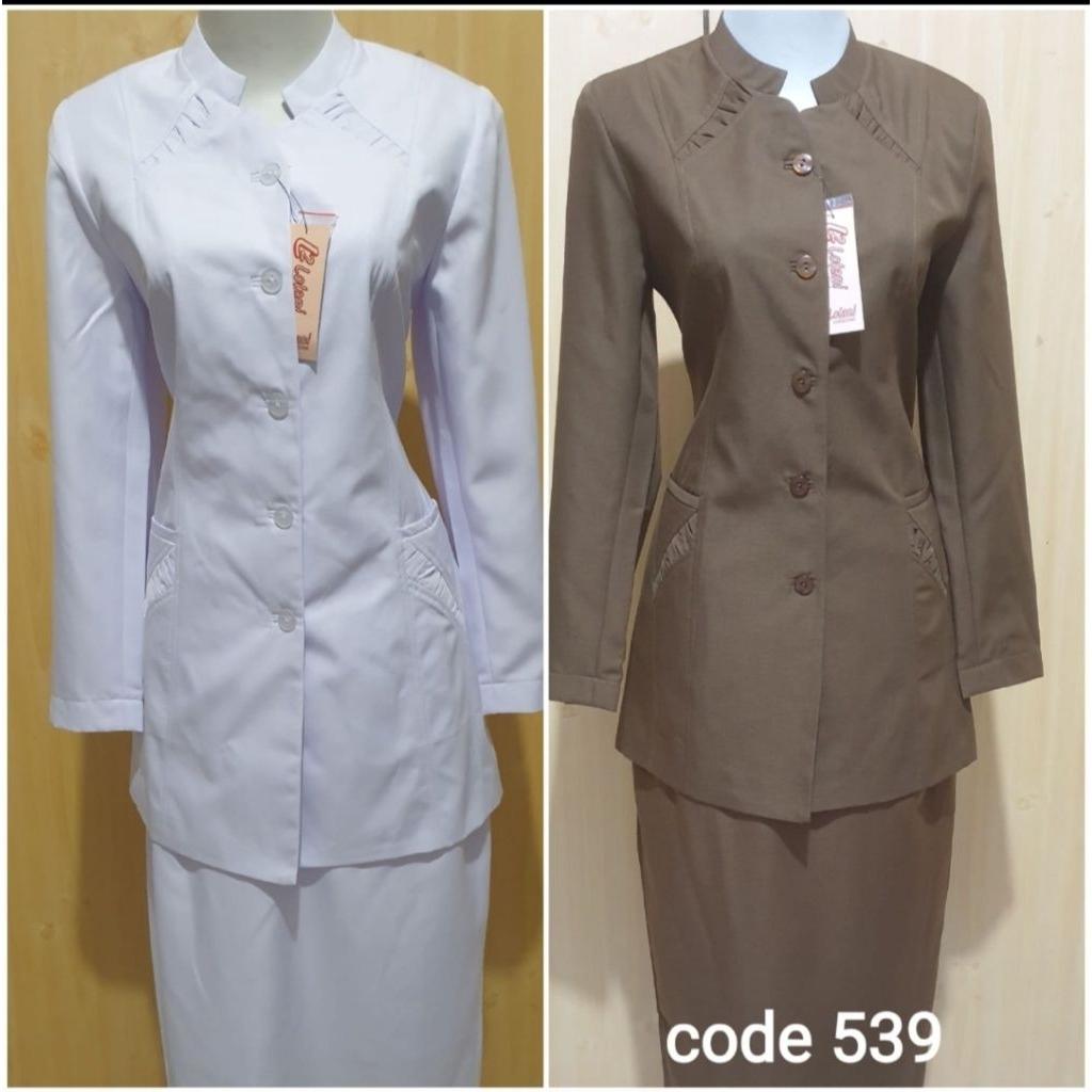 Blazer baju kerja kantor seragam dinas pemda PNS baju dinas pemda baju pemda baju kantor putih serag