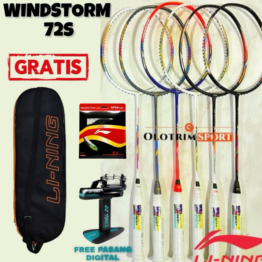 Raket Badminton LINING WINDSTORM 72S 72 S Original