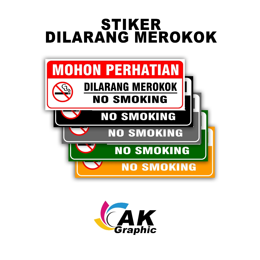 

STIKER VINLY DILARANG MEROKOK LAMINASI GLOSSY