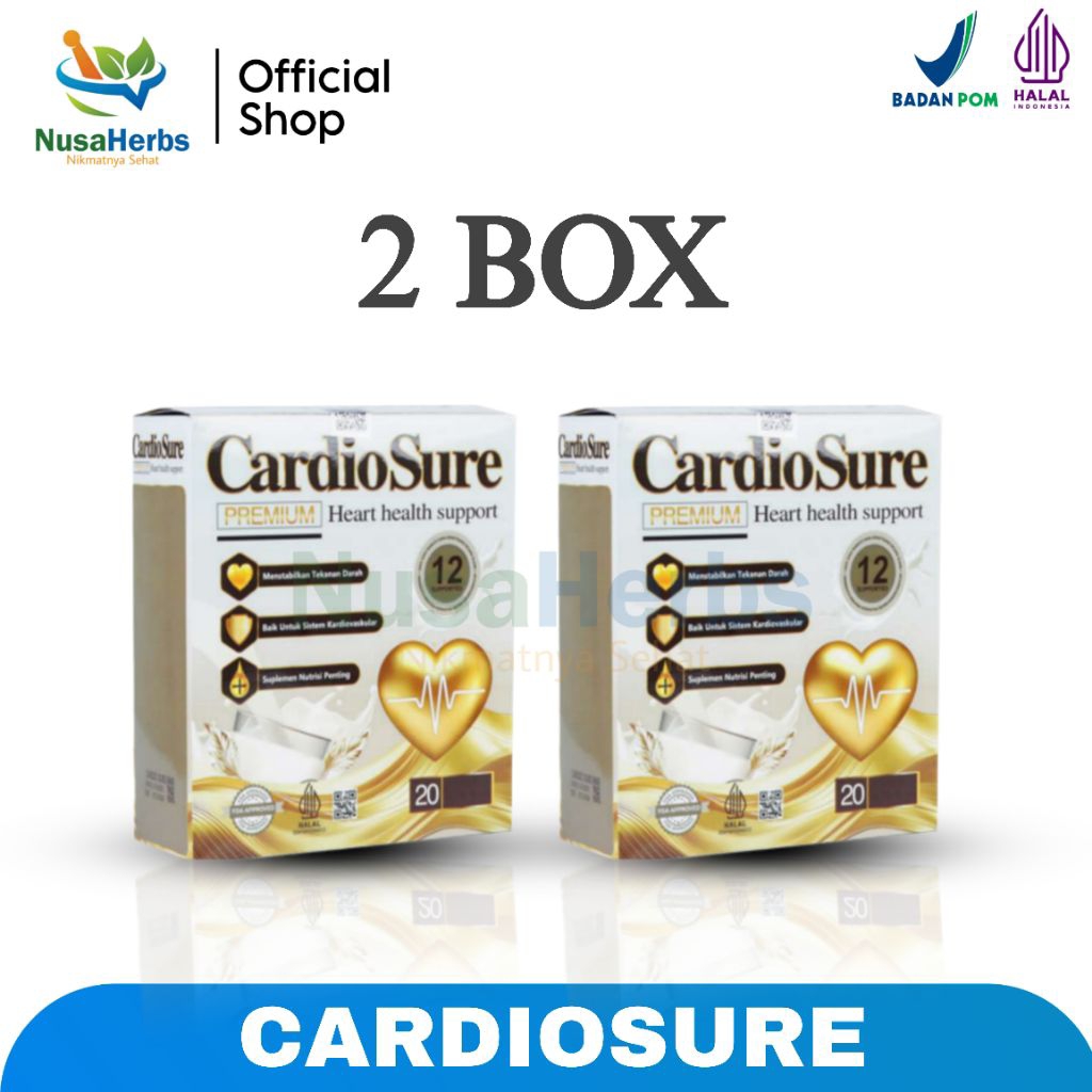 

Cardiosure Asli Original Milk 2 Box Susu Kesehatan Jantung