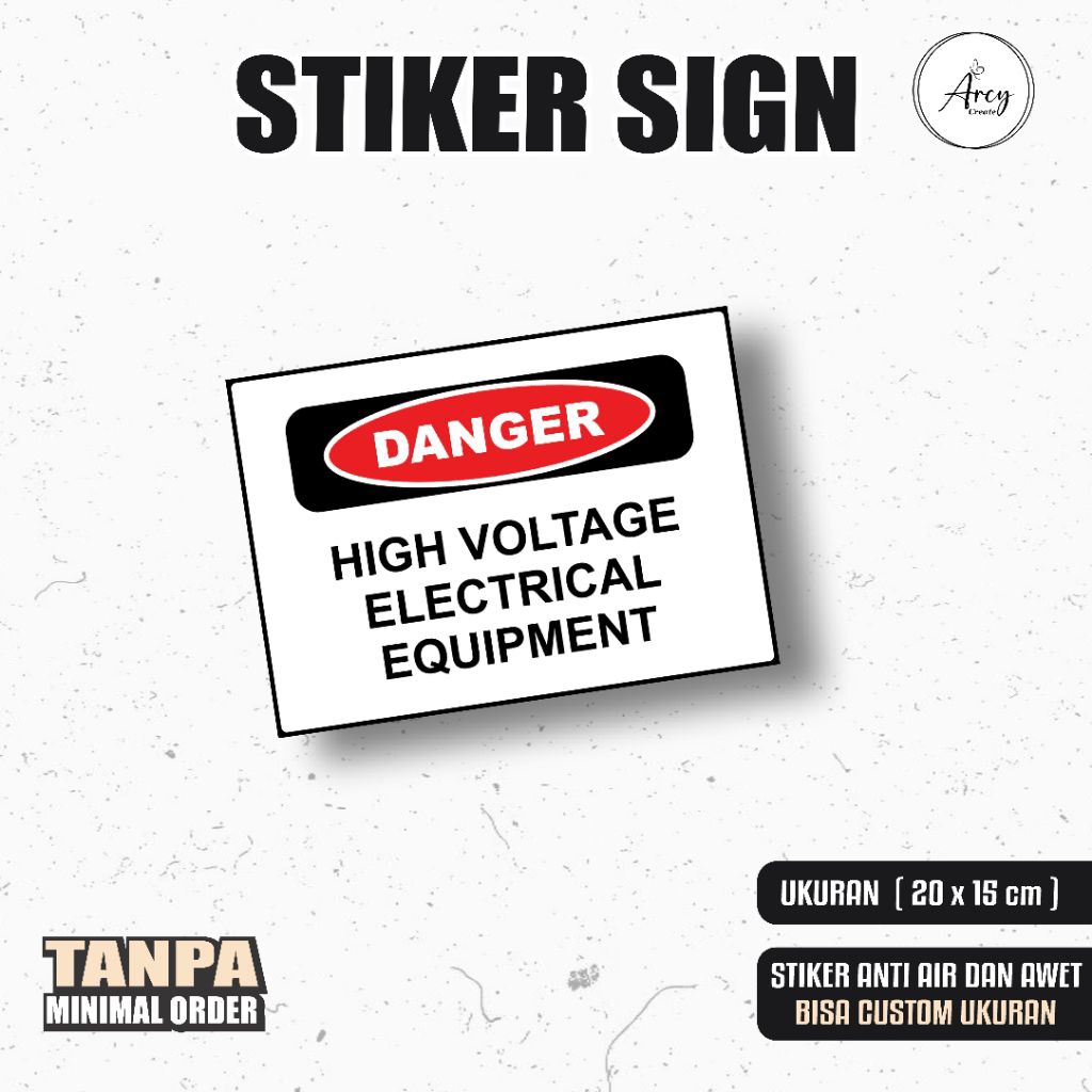 

Stiker High Voltage tinggi voltase
