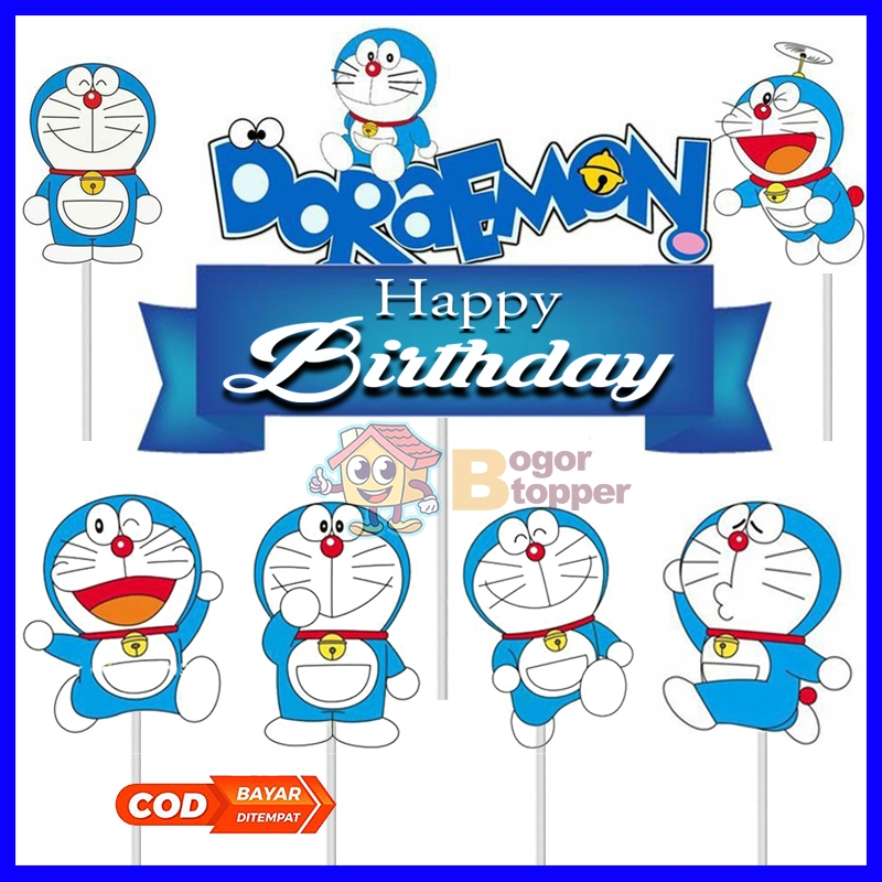 

Doraemon All Topper Karakter Kue Ulang Tahun - Hiasan Karakter Kue Ulang Tahun Happy Birthday Barakallah Fii Umrik