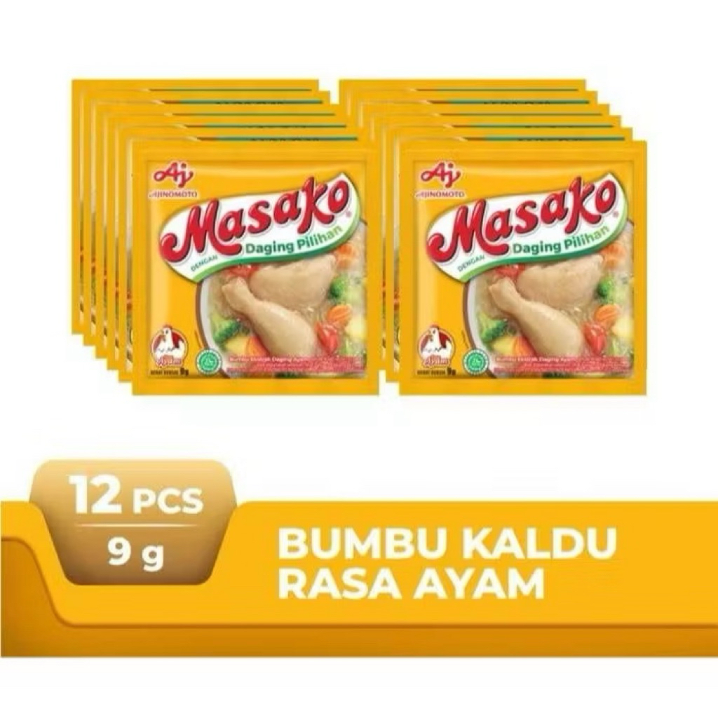 

masako ayam renceng isi 12 sachet