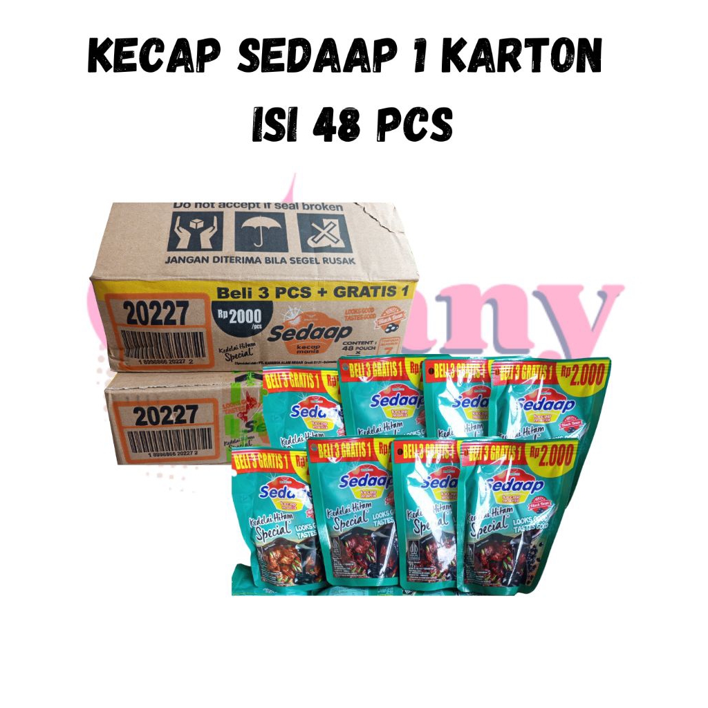 

kecap sedaap 1 karton isi 48 pcs