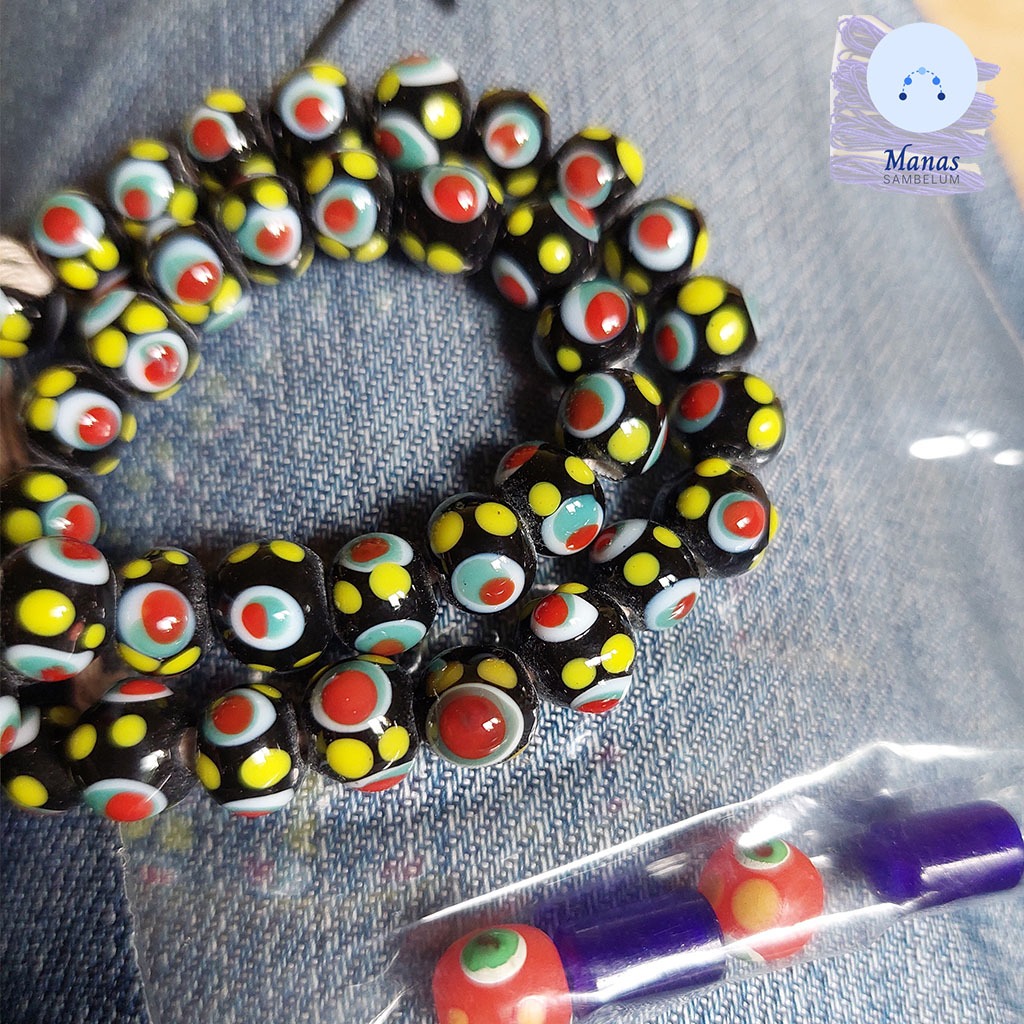 Mata tiung bulat/ kelereng mata tiung/ beads mata tiong
