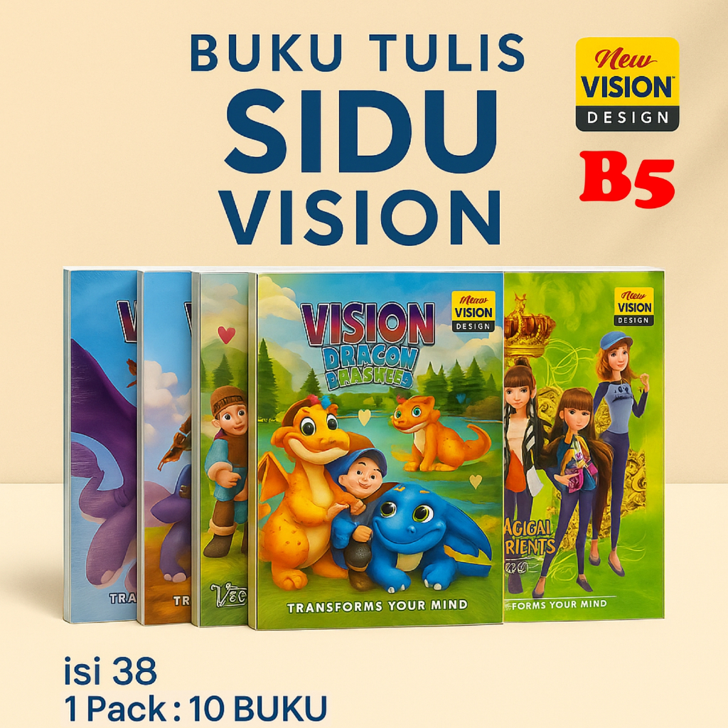 

Buku Tulis Sinar Dunia SIDU 38 Lembar 1 Pack 10 Buku B5 Big Boss Campus Vision Laki Laki Perempuan