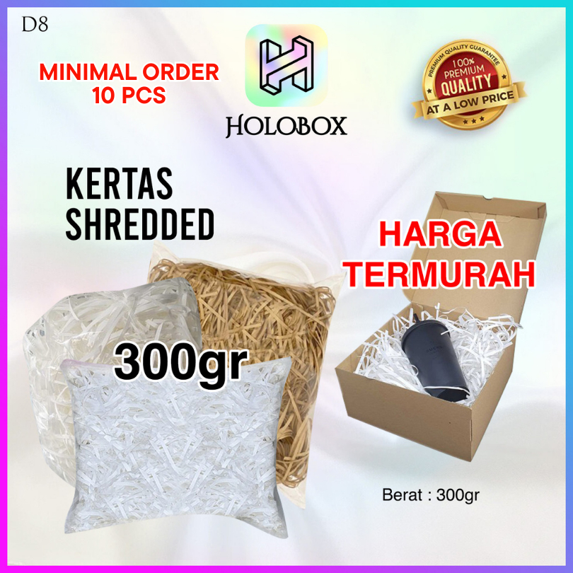 

Shredded Paper - Kertas Potong - Kertas Cacah Serut Coklat - D8 02