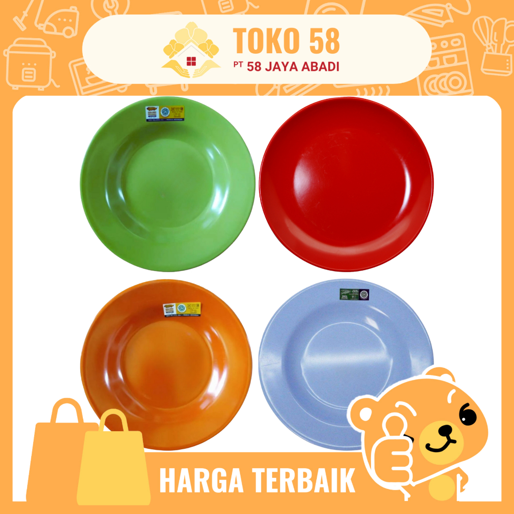 [COD] Piring Makan Melamin Asli Golden Dragon P 0105 , P 0106 , P 0107 / Pcs