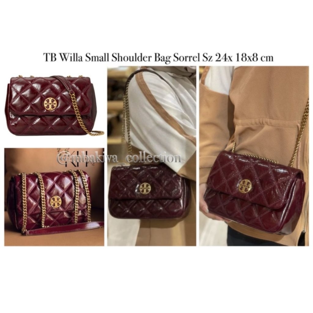 TB Willa Small Shoulder Bag Sorrel