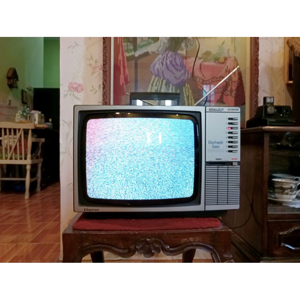 Televisi TV Jadul Merk SHARP Lynitron  Antik Vintage Lawas Tua Kuno Retro.