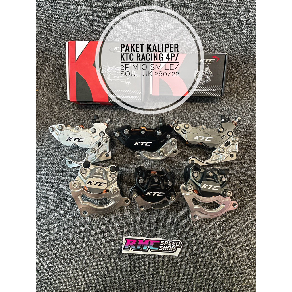 Paket Kaliper Ktc Racing 4p dan 2p Mio Smile dan Mio soul Uk 220/260