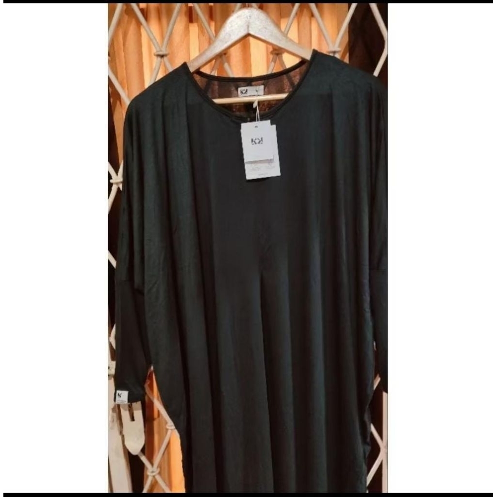 khalewale plain loose abaya Pine