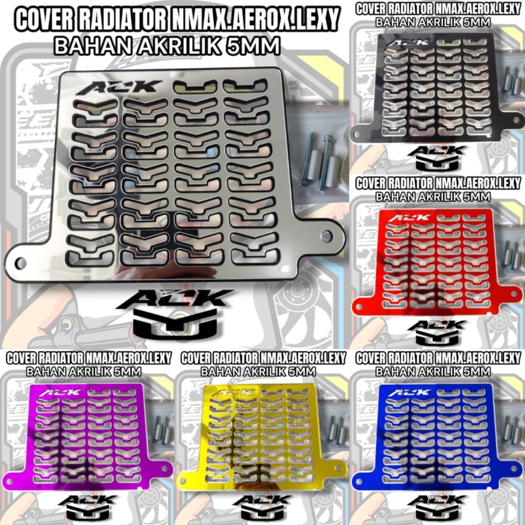 cover radiator Nmax old new Aerox 155 old new Lexy model akrilik